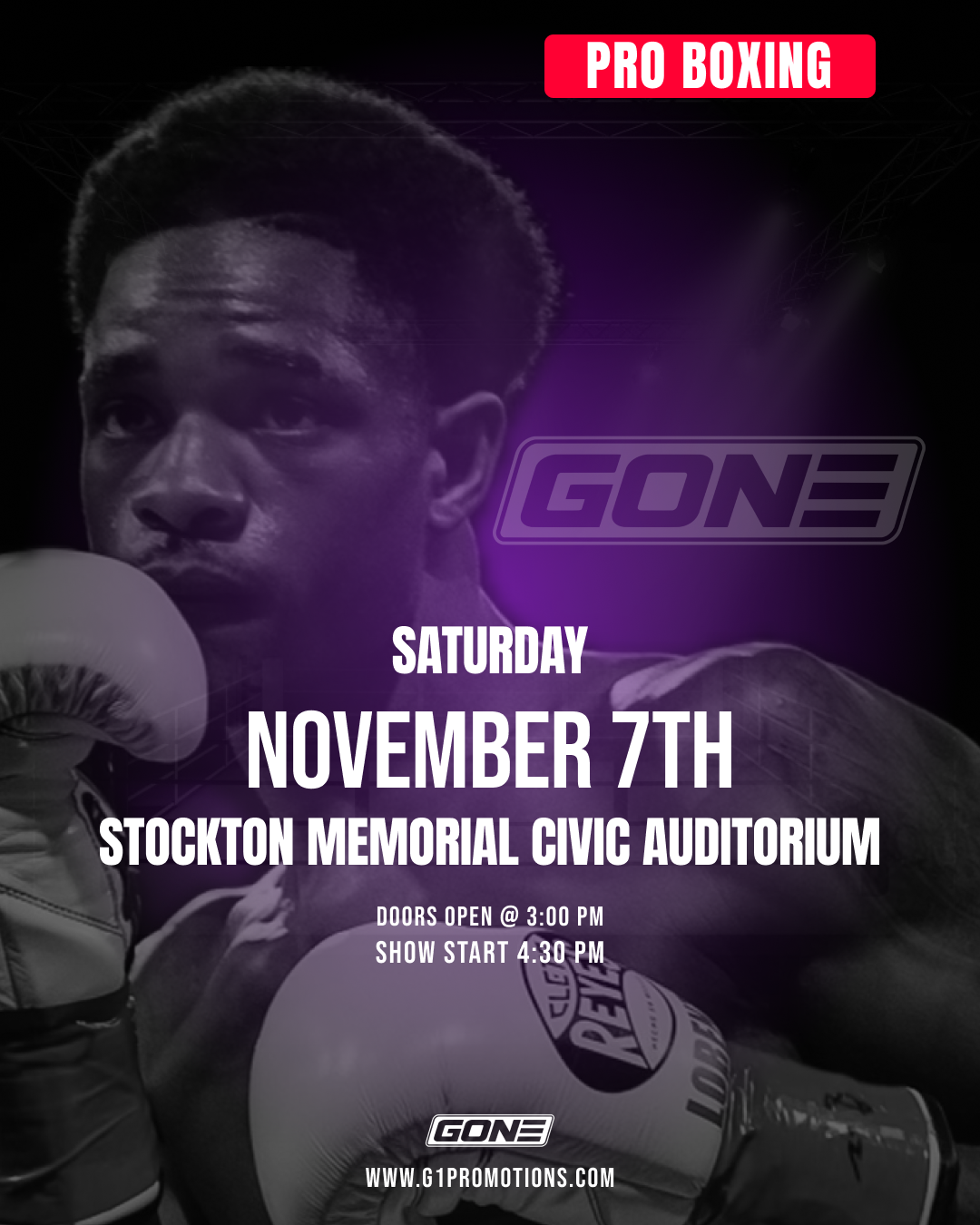 PRO BOXING: November Reign: Stockton Memorial Civic Auditorium