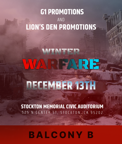 PRO BOXING - WINTER WARFARE - December 13TH