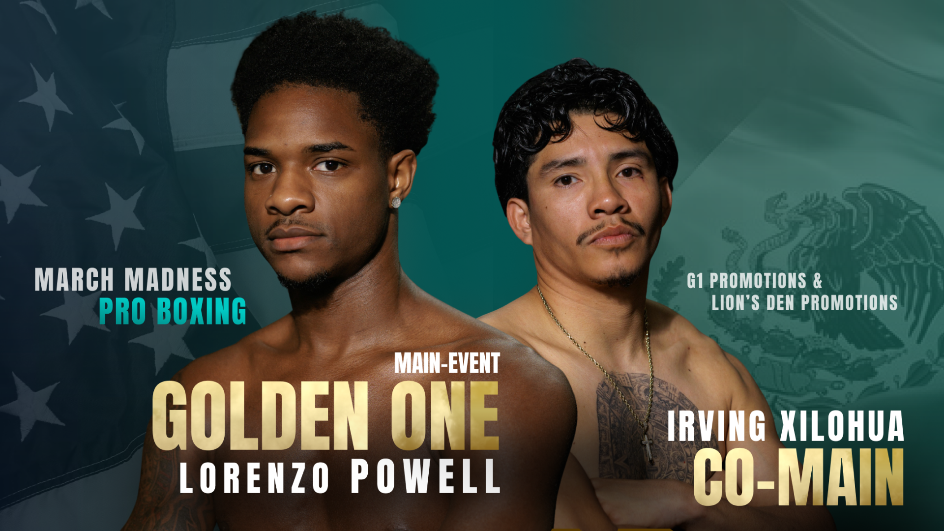 Professional boxing event in Stockton California by G1 Promotions